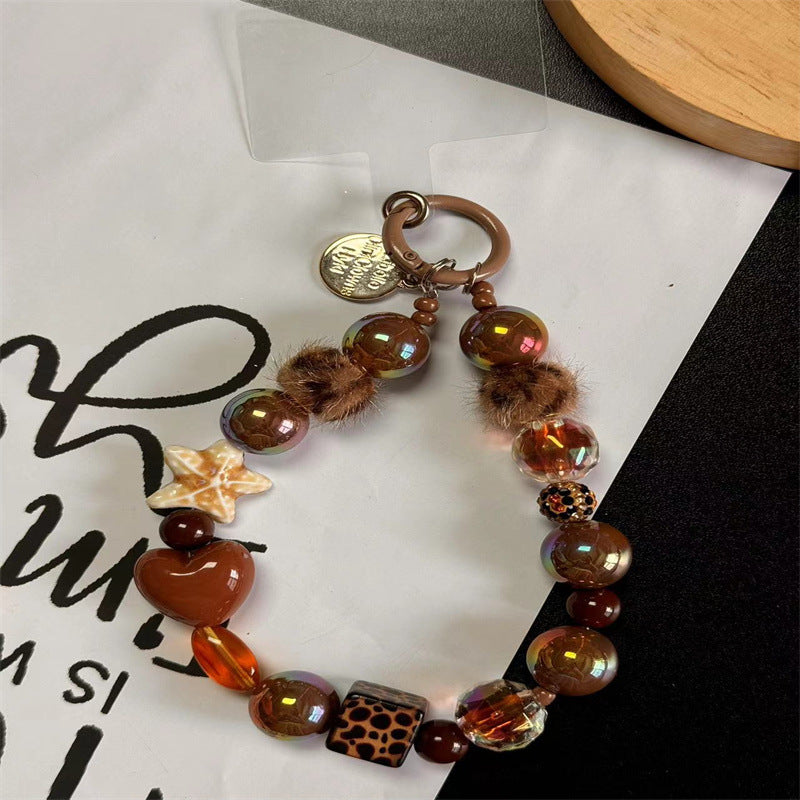 Decorative Beaded Charm Keychain Kalsten 1790135619