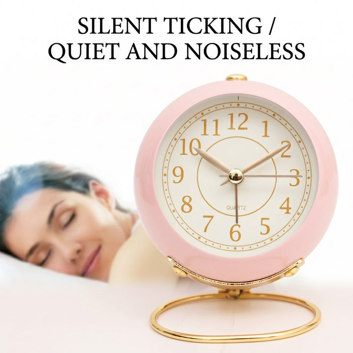 Vintage Desk Clock in Elegant Retro Design Kalsten