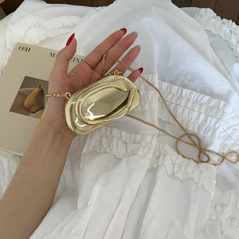 Chic Metallic Evening Clutch Kalsten