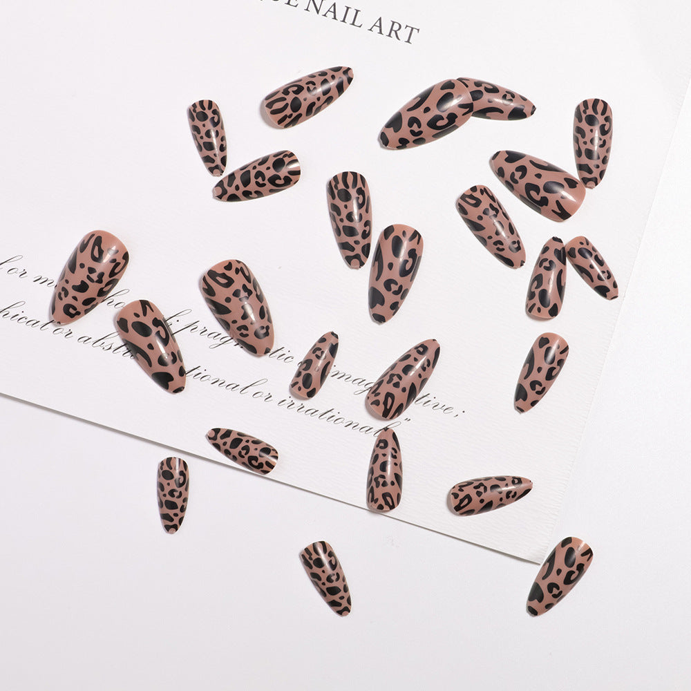 Stylish Leopard Print Press-On Nails Kalsten