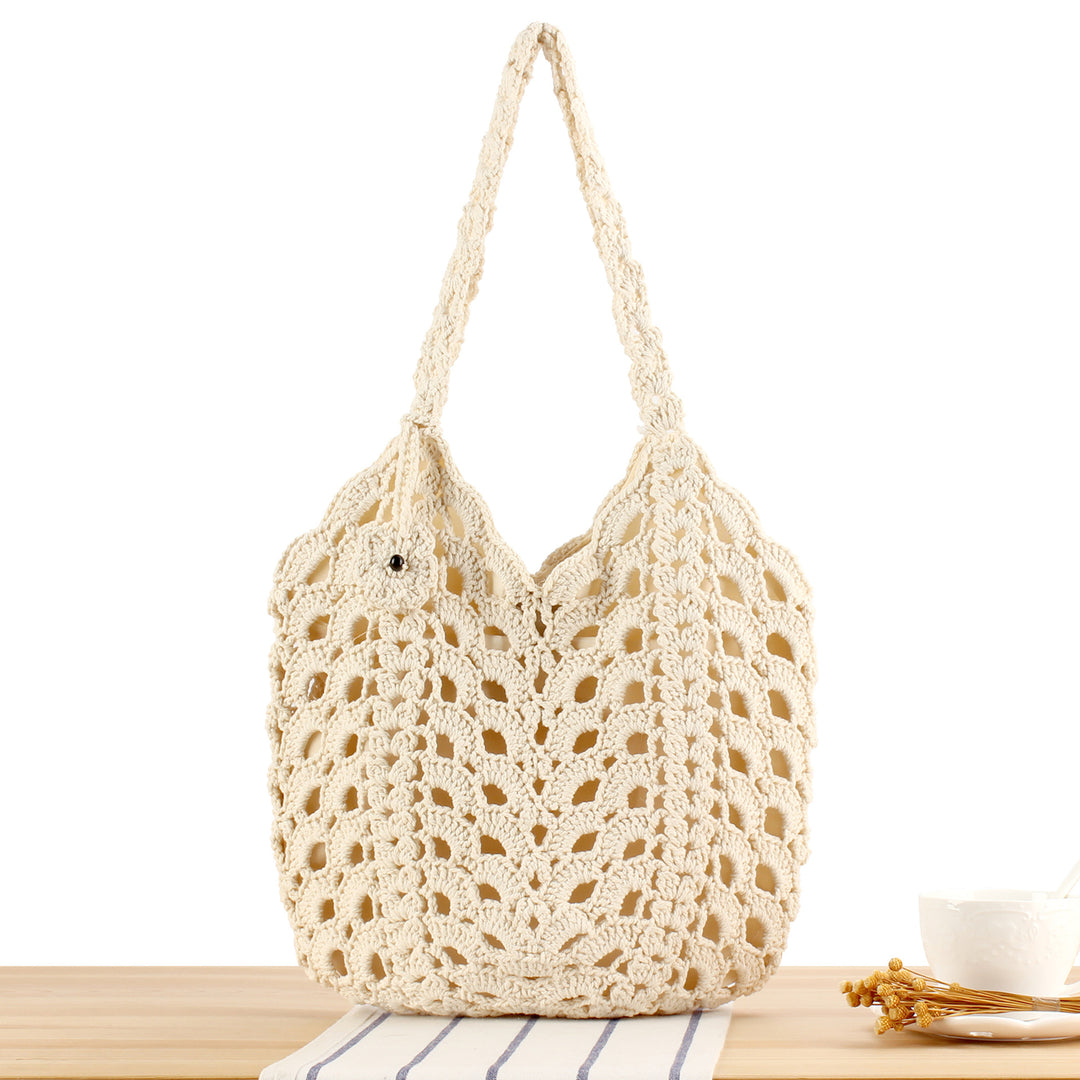 Hand-knotted tote bag with filigree pattern Kalsten