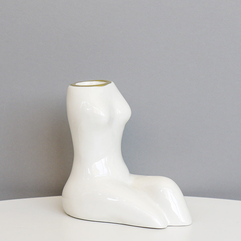 Artistic Body-Shaped Ceramic Vase Kalsten