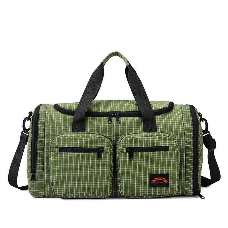 Versatile Checkered Gym Duffle Bag Kalsten