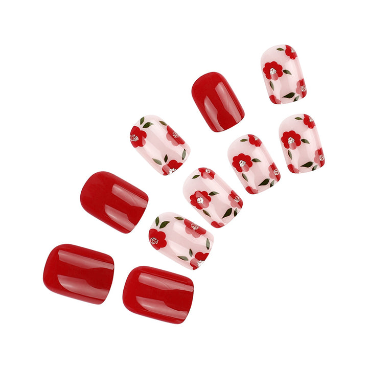 Floral Gel Nail Art Set Kalsten