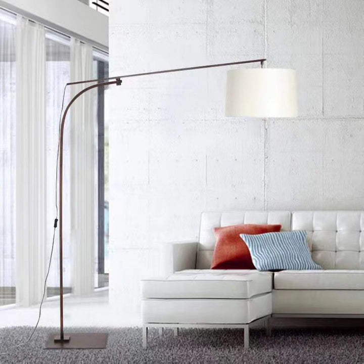 Adjustable Arc Floor Lamp with Elegant Shade