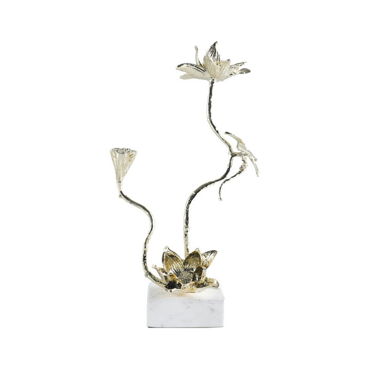 Modern Abstract Metal Plant Sculpture