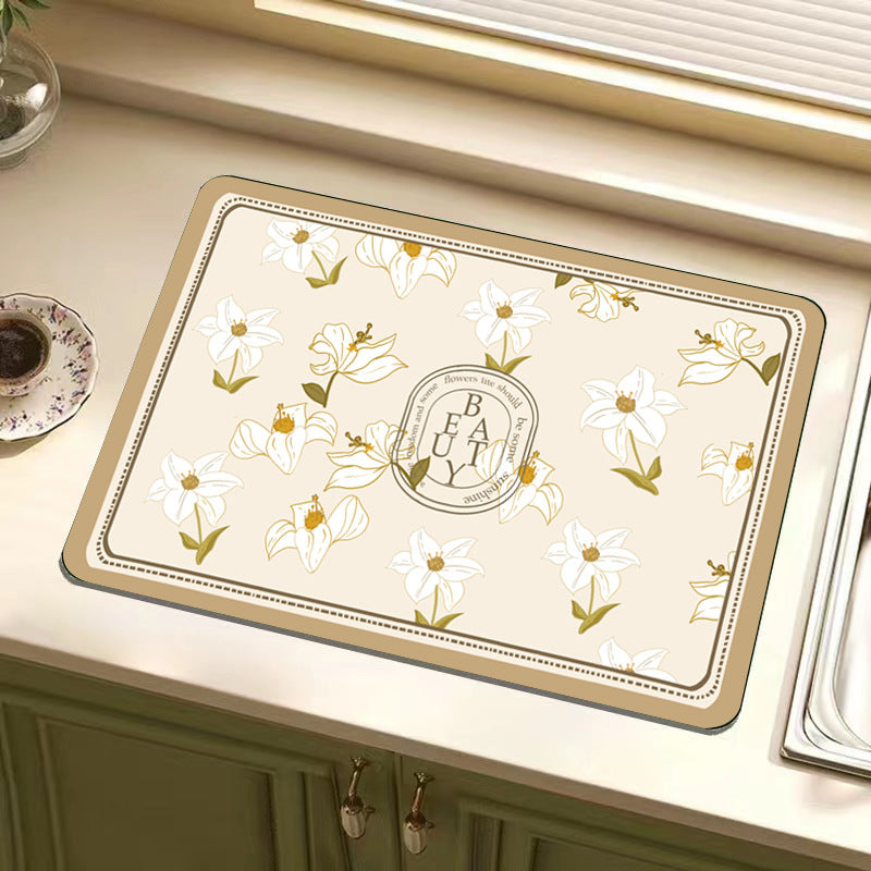 Inspirational Floral Floor Mat Kalsten