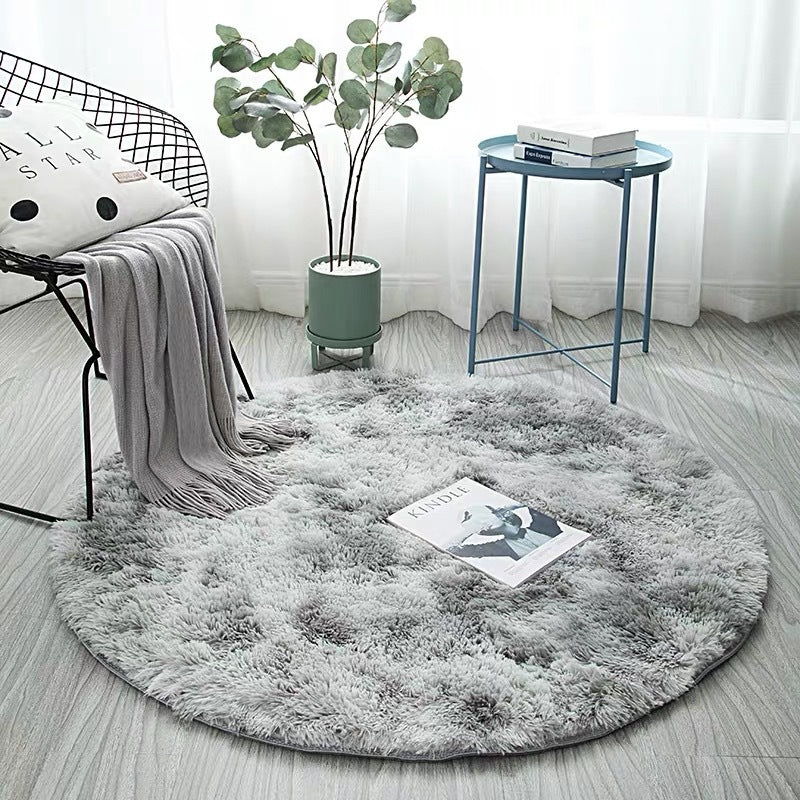 Plush Round Area Rug