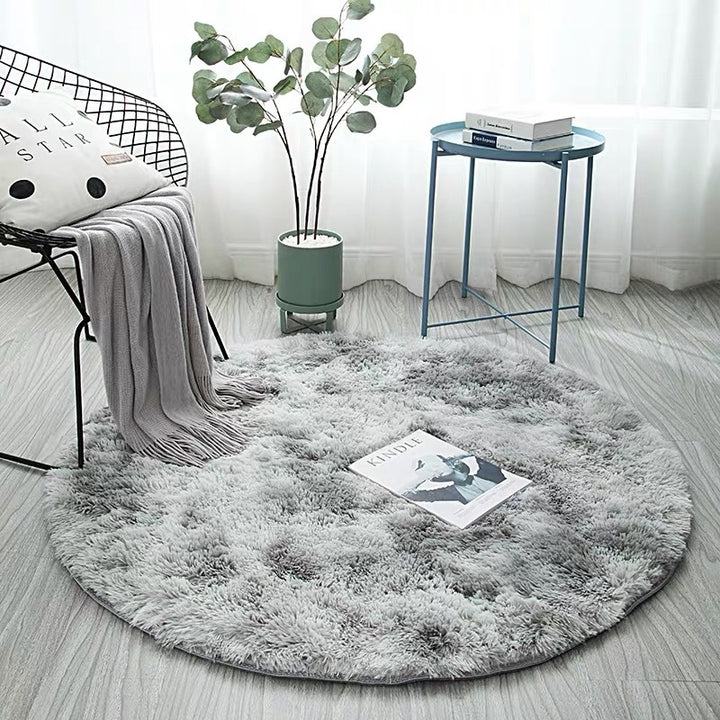 Plush Round Area Rug