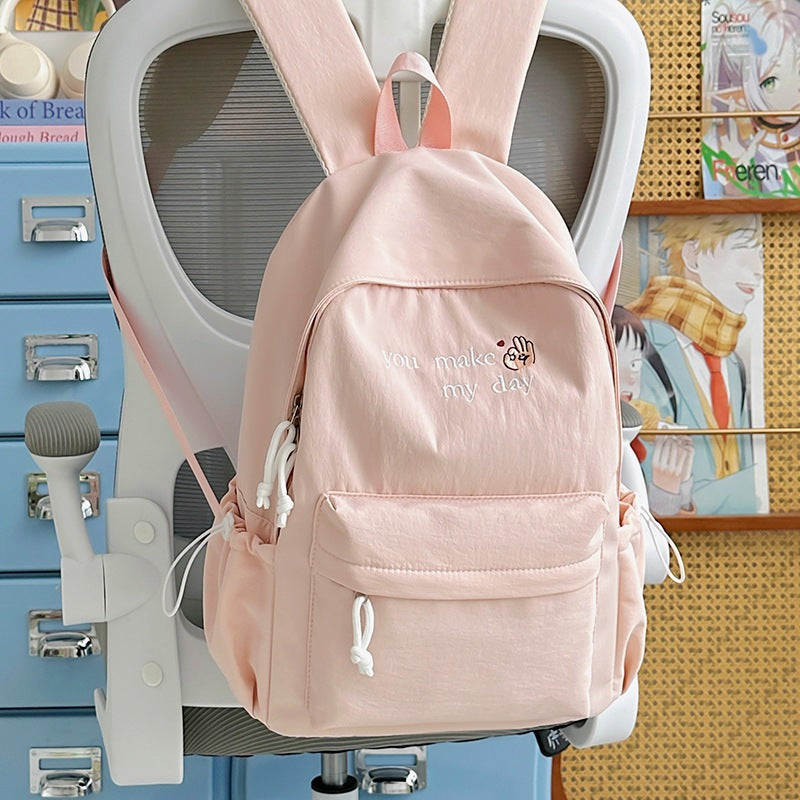 Casual Embroidered Mini Backpack Kalsten