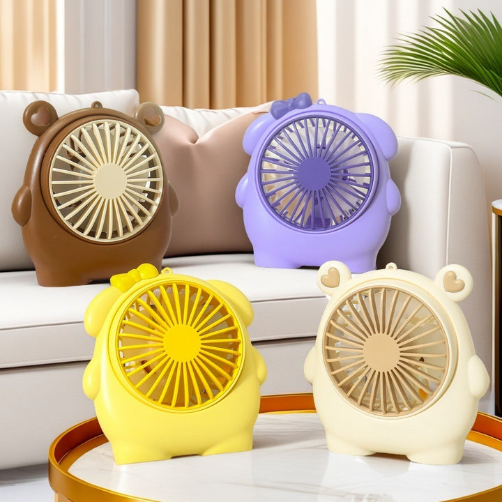 Women Portable Mini Fan in Cute Animal Design Kalsten