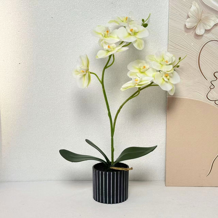 Artificial Orchid Arrangement for Indoor Home Decor Display