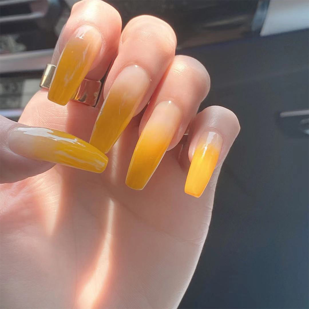 Elegant and creative art nails in ombre style Kalsten