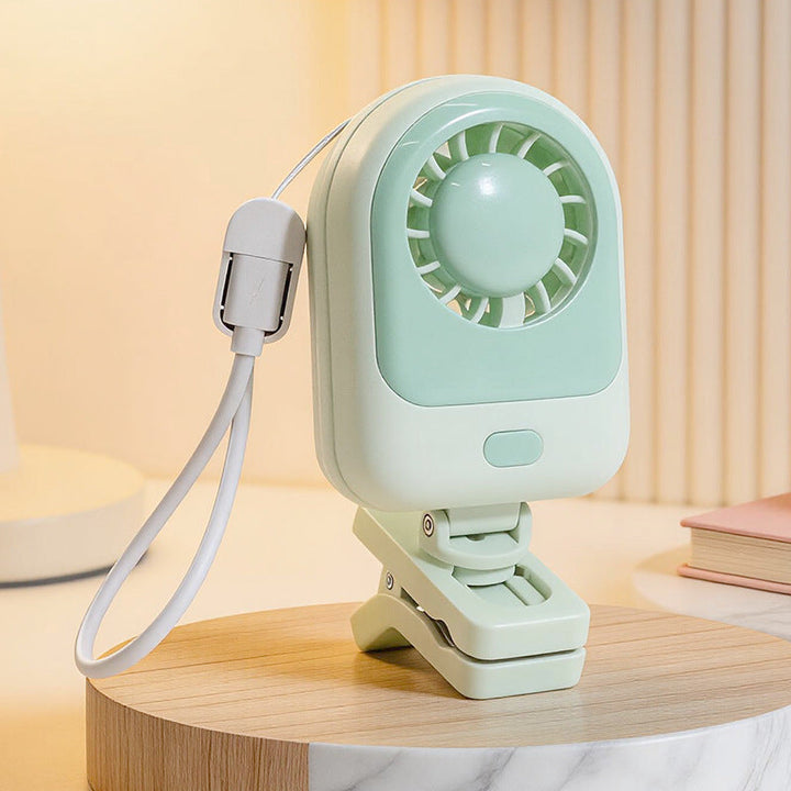 Women's Portable Clip Fan with USB Charging Option and Outstanding Flexibility Kalsten