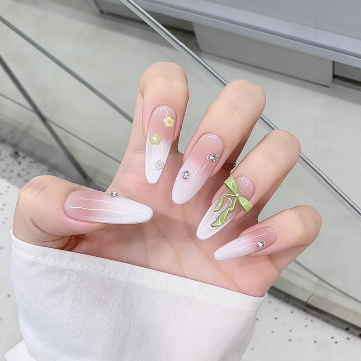 Floral-Design Press-On Nail Art Set Kalsten