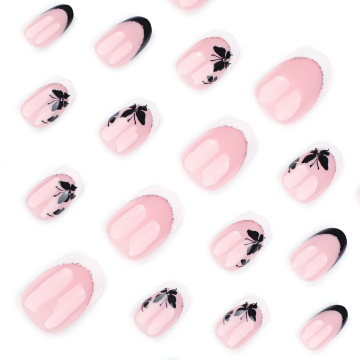 Elegantly designed nail art with butterfly motif Kalsten