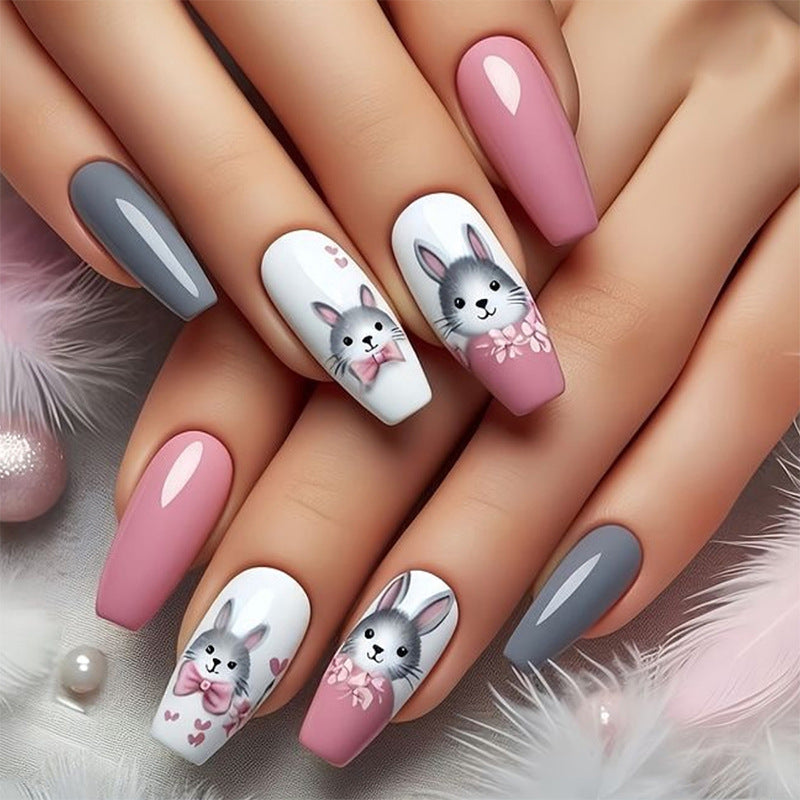 Animal-Themed Press-On Nail Art Set kalsten