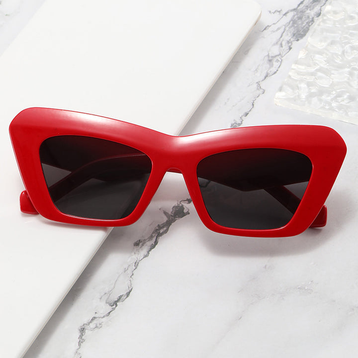 Women's fashionable oversized sunglasses with angular frame Kalsten