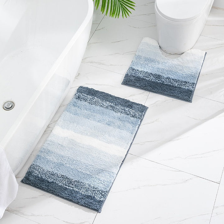 Luxurious Microfiber Bathroom Mat Set