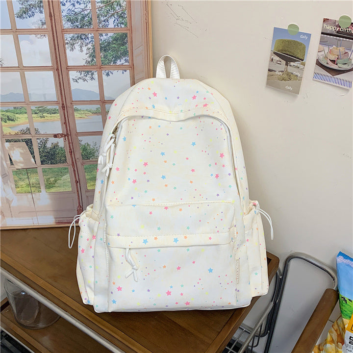 Star-Embellished School Backpack Kalsten