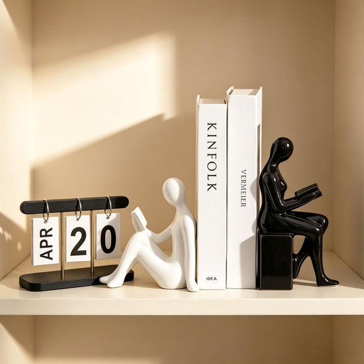 Abstract Reading Figurine for Home Decor