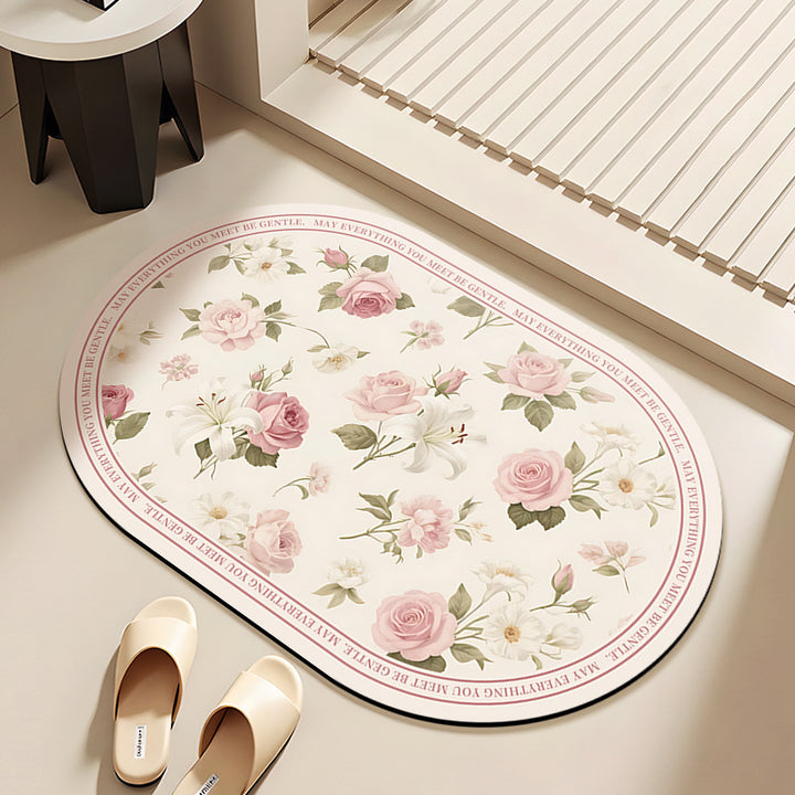 Floral Bath Mat