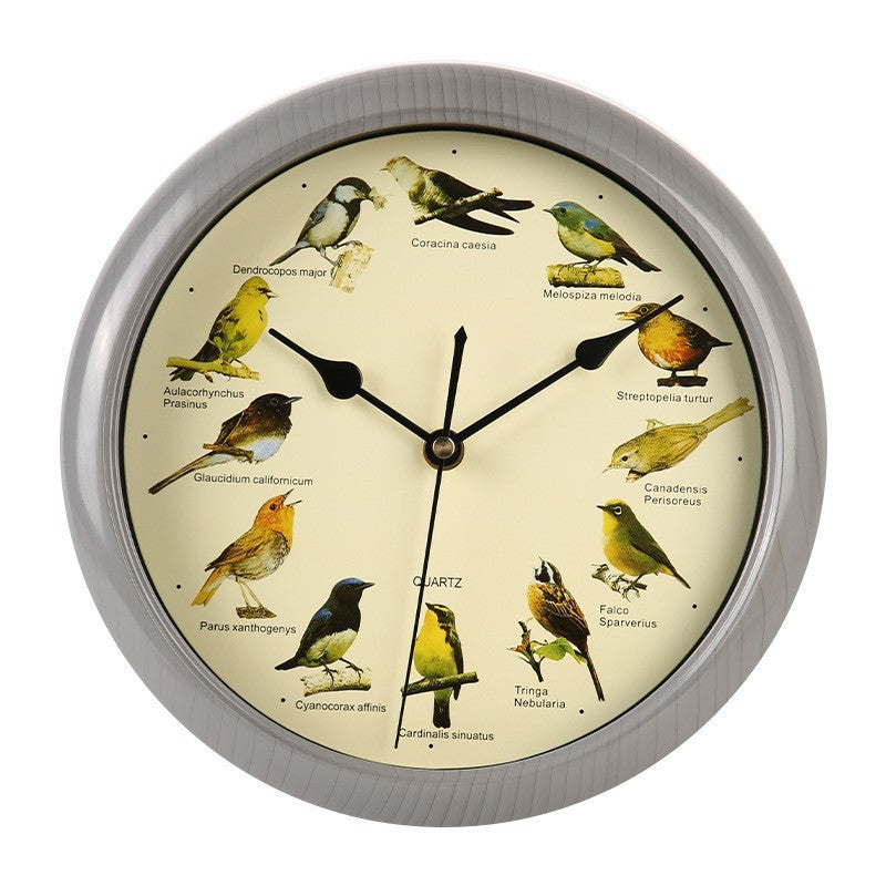 Wall clock with colorful bird design Kalsten