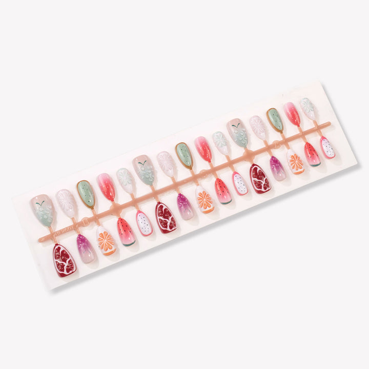 Fruit-Inspired Press-On Nail Art Set Kalsten