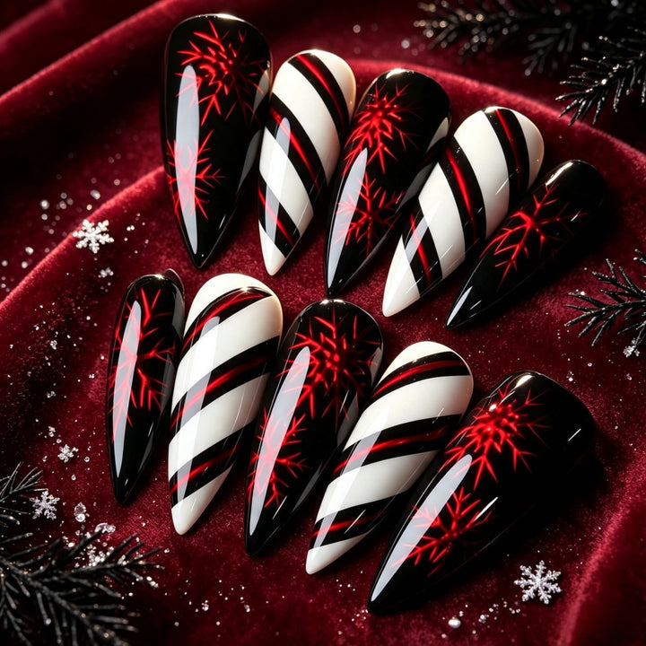 Artificial nails in elegant stiletto design with silky finish Kalsten