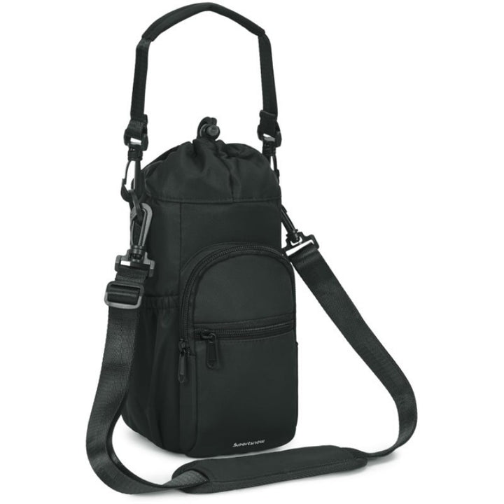 Insulated drinking bottle carrying bag with external compartment Kalsten