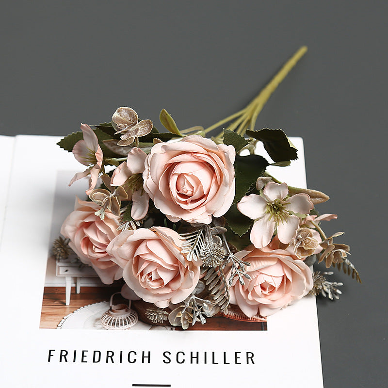 Faux Floral Bouquet for Indoor Home Decor