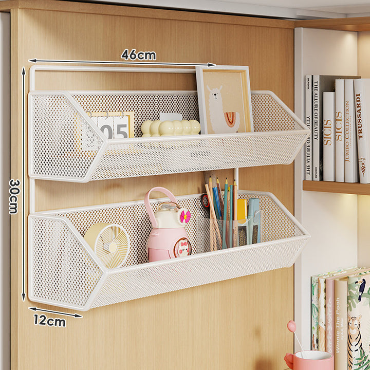 Over-Cabinet Mesh Hanging Storage Basket Shelf Organizer