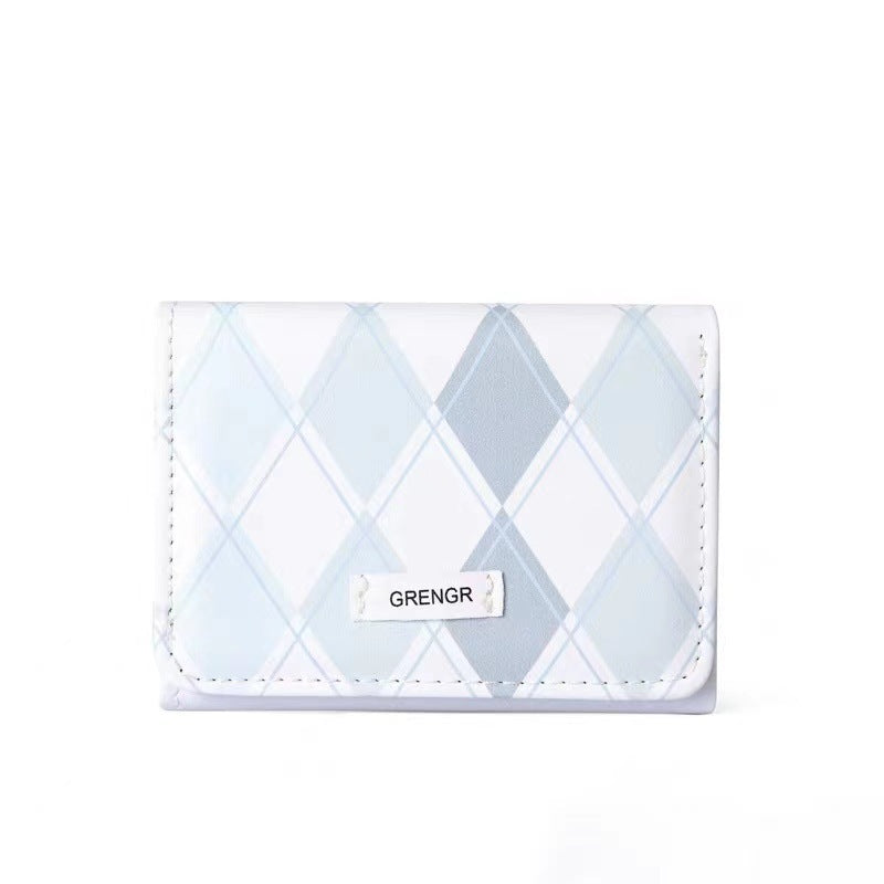 Elegant Plaid Pattern Card Holder Kalsten
