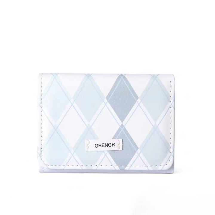 Elegant Plaid Pattern Card Holder Kalsten