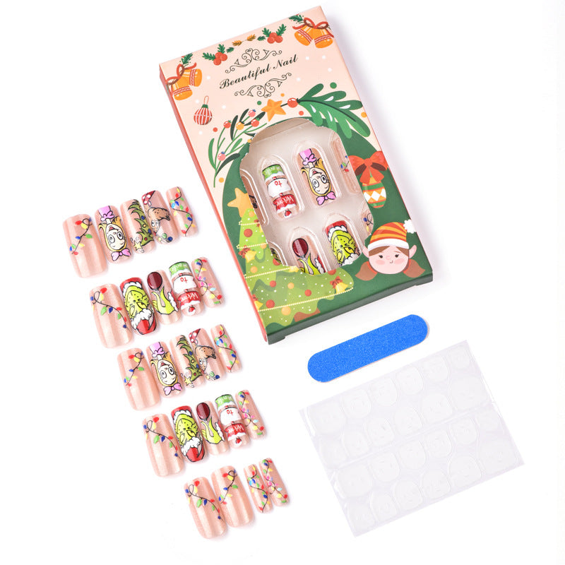 Themed Holiday Press-On Nail Art Set