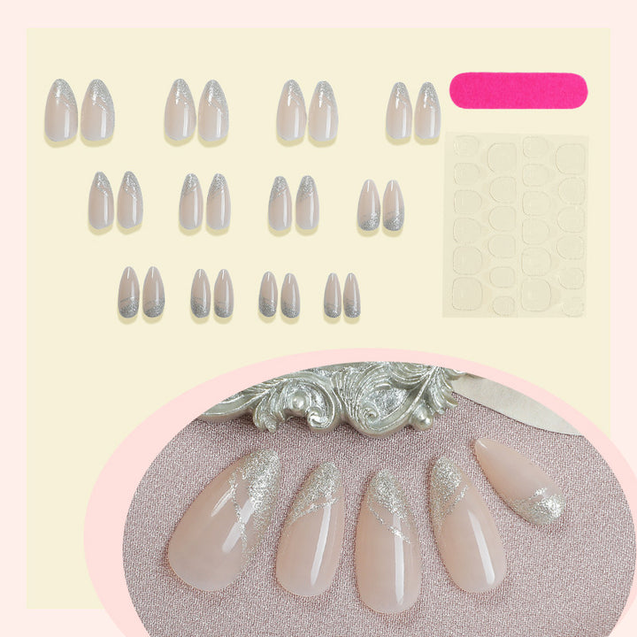 Glittering Elegant Press-On Nail Set Kalsten