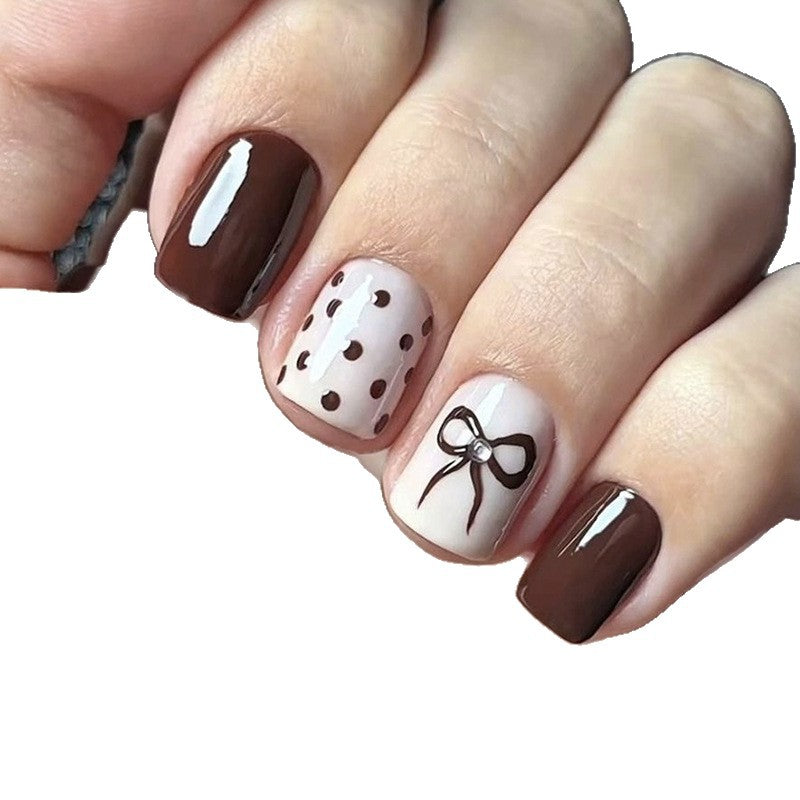 Elegant Bow-Themed Nail Art Set Kalsten
