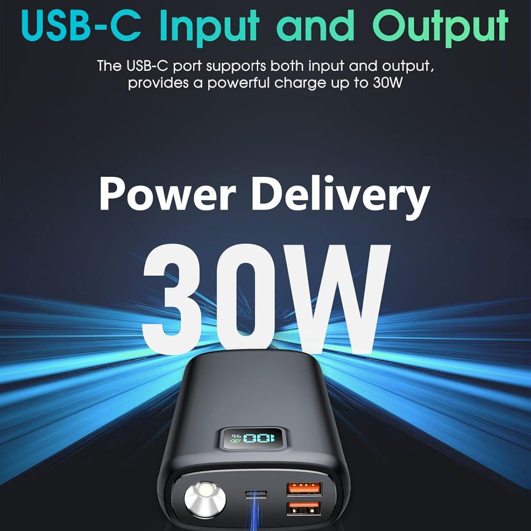 Portable power bank with LED display and high-performance fast charging function Kalsten