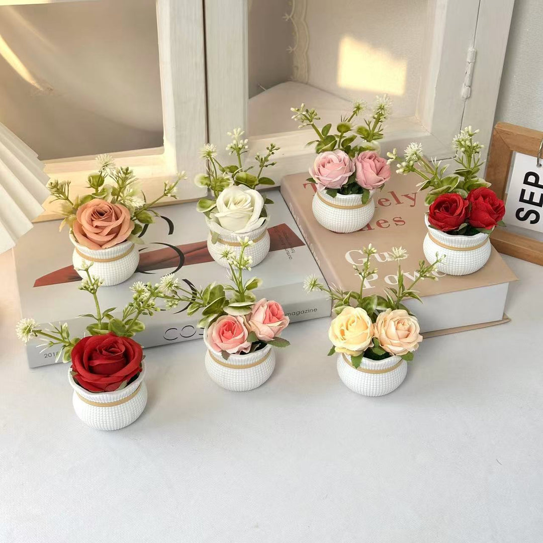 Faux Floral Table Centerpiece
