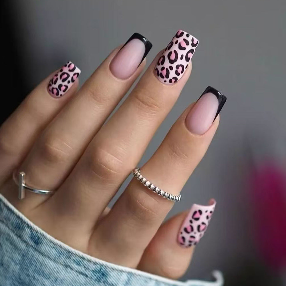 Trendy Animal Print Press-On Nails Kalsten