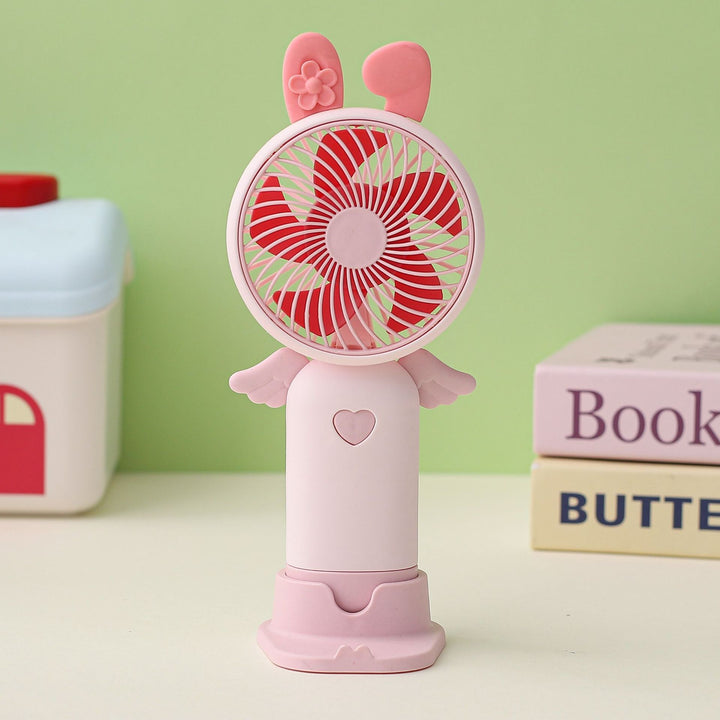 Ladies portable hand fan with cute animal design Kalsten