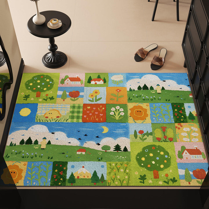 Playful Dog-Themed Area Mat