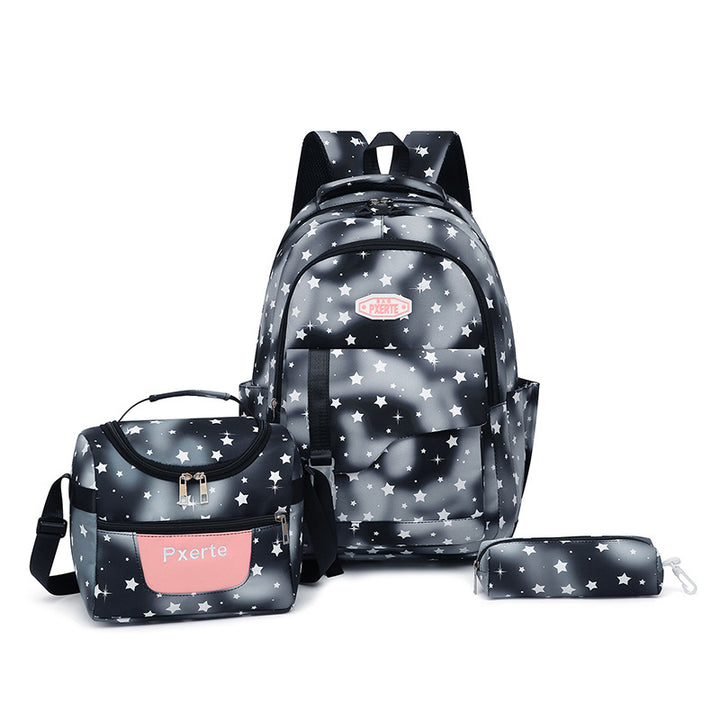 Star Patterned Backpack Set