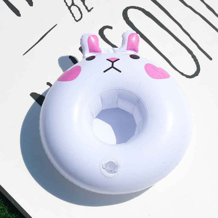 Women Inflatable Swim Ring with Floral Design Kalsten