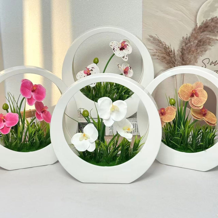 Elegant Orchid Decorative Centerpiece