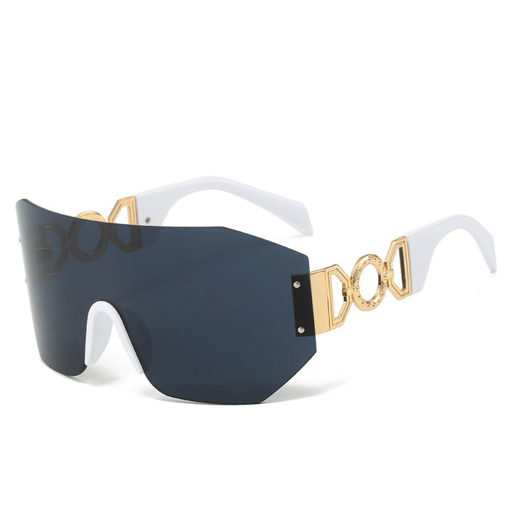Fashion Statement Wide-Brim Shield Sunglasses Kalsten