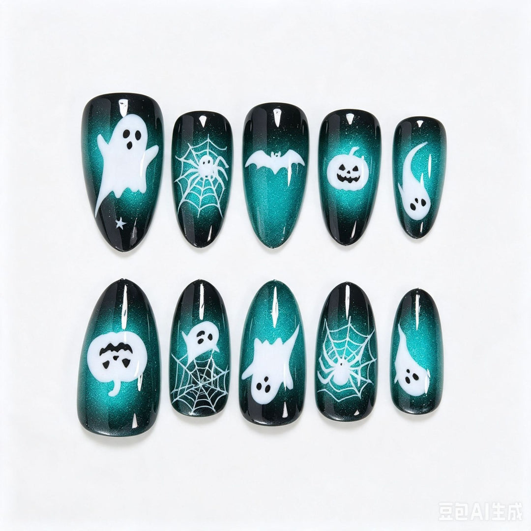 Halloween-Themed Press-On Nail Art Set Kalsten