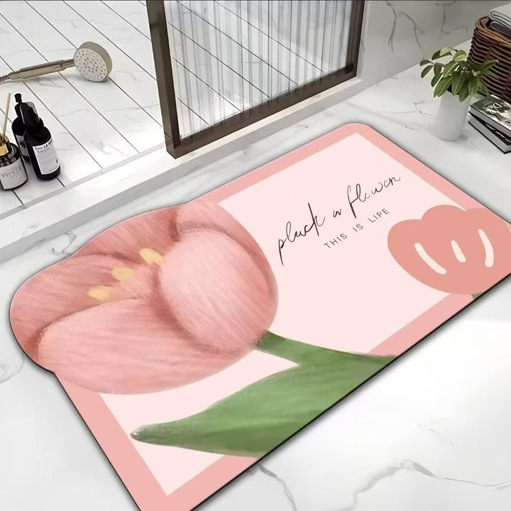 Decorative Floral Kitchen Mat Kalsten