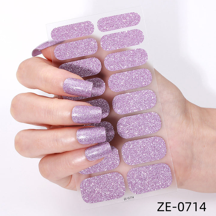 Glitter Finish Nail Wraps