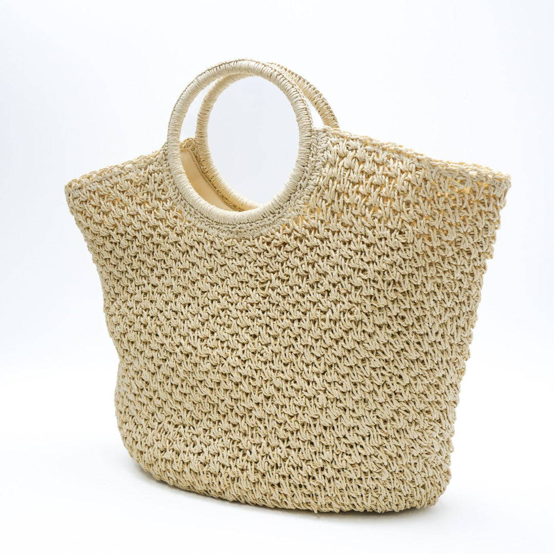 Hand-crocheted shopping bag with modern design Kalsten
